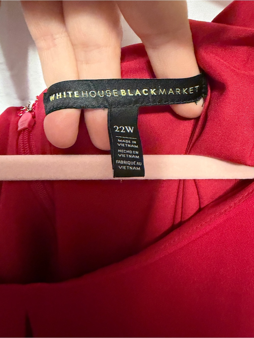 White House Black Market Red Midi Dress - Picture 3 of 4